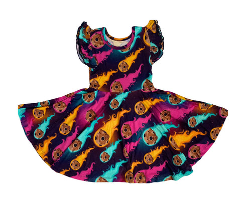 Meteor Glow Twirl Dress with pockets