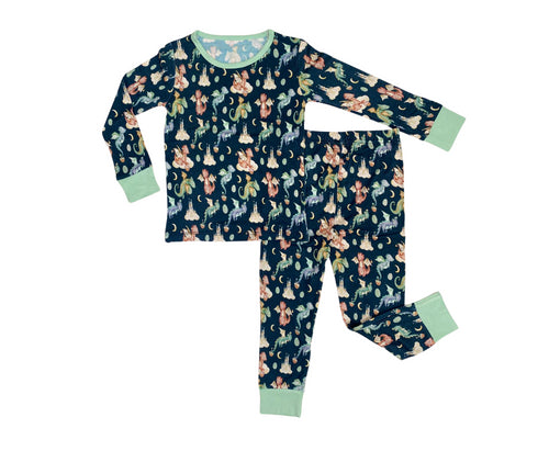 Dragons Eggscape Long sleeve top/pant Pajama set