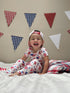 Red, White and Balloons 2 piece pajama set
