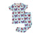 Red, White and Butterflies 2 piece pajama set