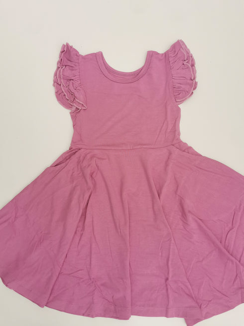 Berry Twirl Dress with pockets
