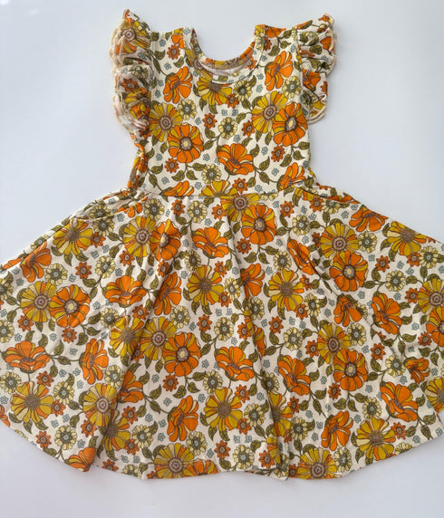 Golden Hour Garden Twirl Dress with pockets