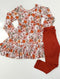 Autumn Meadow RufflesTop/Leggings set
