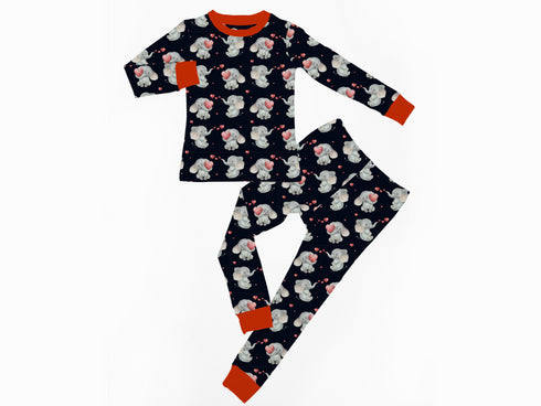 Elephant Kisses 2 piece pajama set
