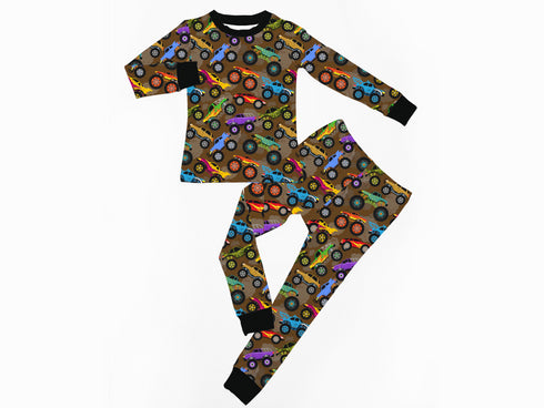 Mud Monster Long sleeve top/pant Pajama set
