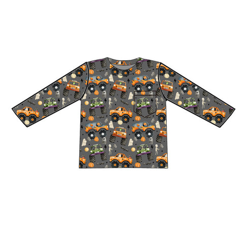 Pre order Monster Trucks Long Sleeve Pocket Tee