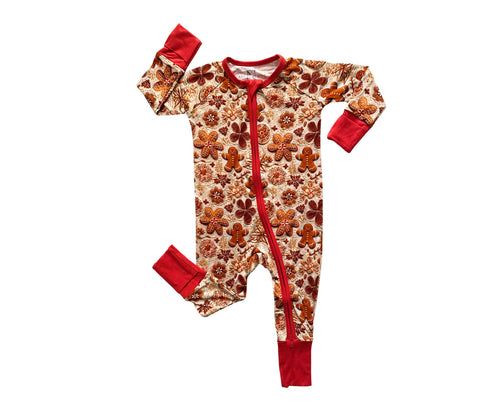 Ginger Bread Men with Red Trim Zippy