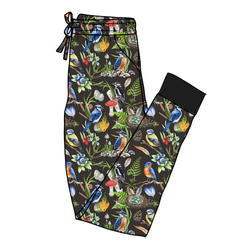 Forest Fledglings Women's Pajama Pants(Ankle Cuff)