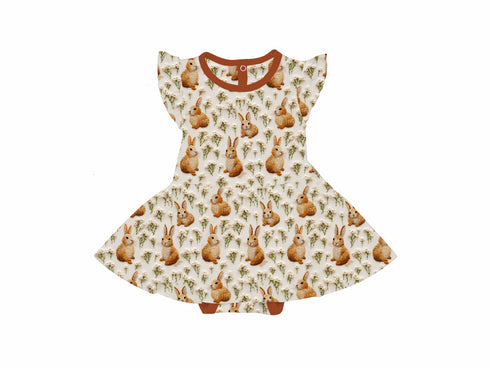 Bunny Blooms Twirl bodysuit