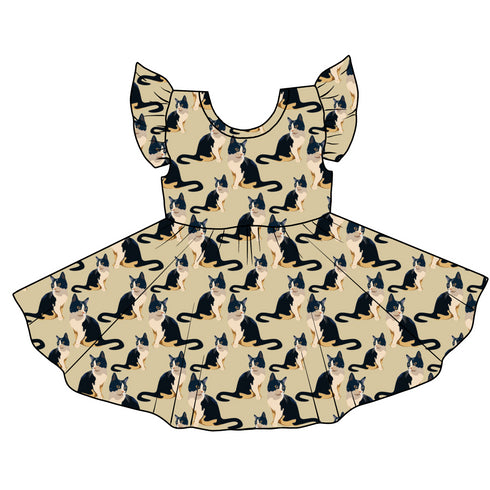 Pre sale Midnight Meow Twirl Dress with pockets