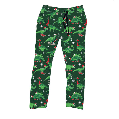 Santa Saurus Men's Pajama Pants(Straight leg)
