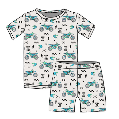 Born To Ride Short sleeve top/Shorts set