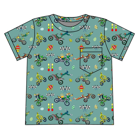 Egg-cellent Riders Pocket Tee