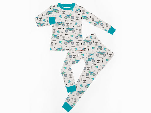 Born To Ride Long sleeve top/pant Pajama set