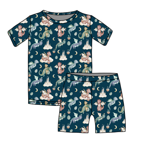 Dragons Eggscape Short sleeve top/Shorts set
