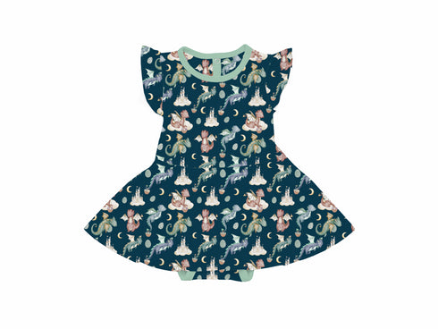 Dragons Eggscape Twirl bodysuit