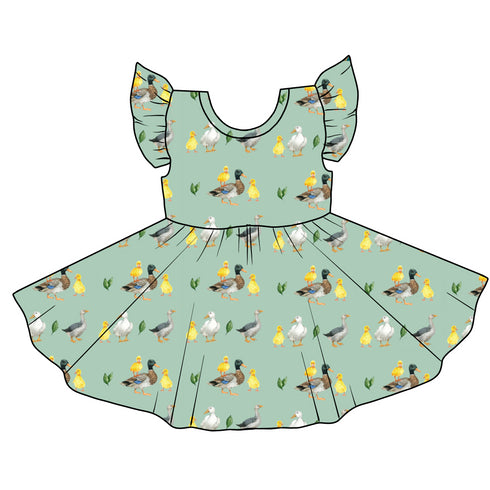 Duck Duck Goose Twirl Dress with pockets