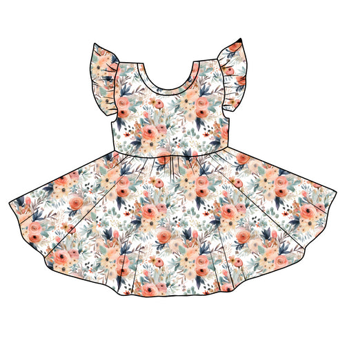 Botanic Dream Twirl Dress with pockets