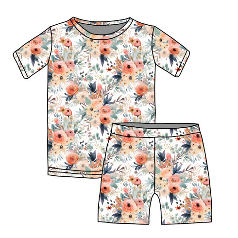 Botanic Dream Short sleeve top/Shorts set