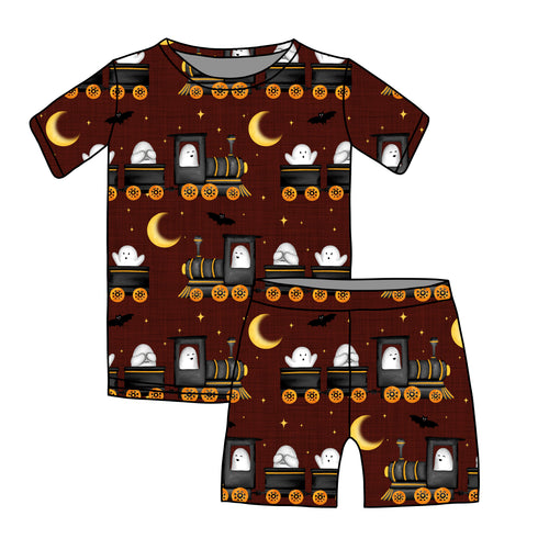 Ghost Train Short sleeve top/Shorts set