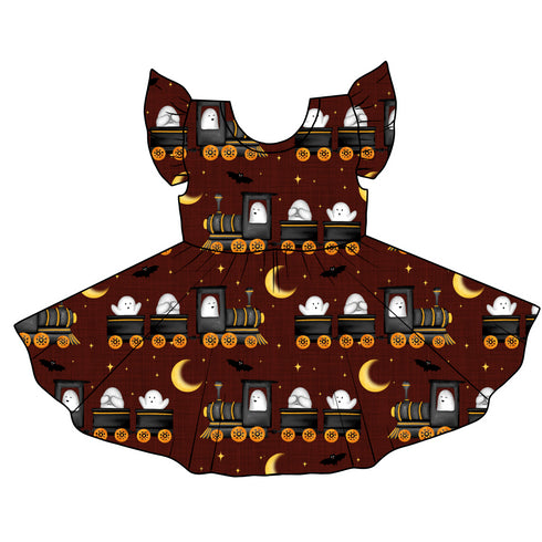 Ghost Train Twirl Dress with pockets