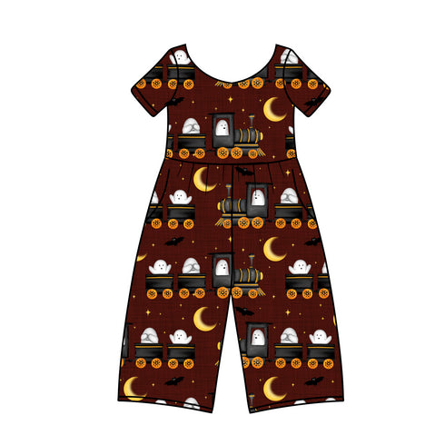 Ghost Train Wide Leg Romper with pockets