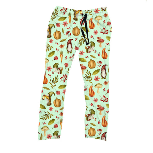 Secret garden of Gnome Men's Pajama Pants(No ankle cuff)