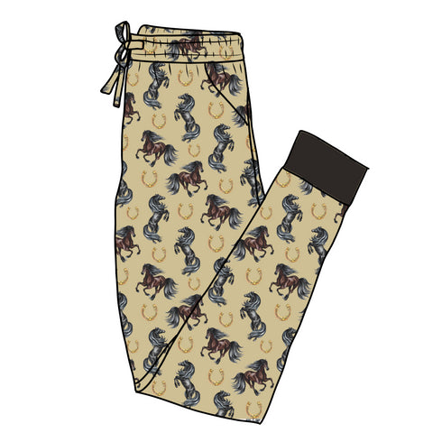 Run Wild Women's Pajama Pants(Ankle Cuff)
