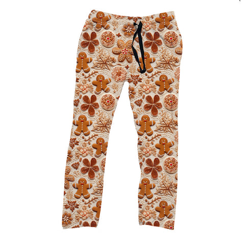 Ginger Bread Men Men's Pajama Pants(No ankle cuff)