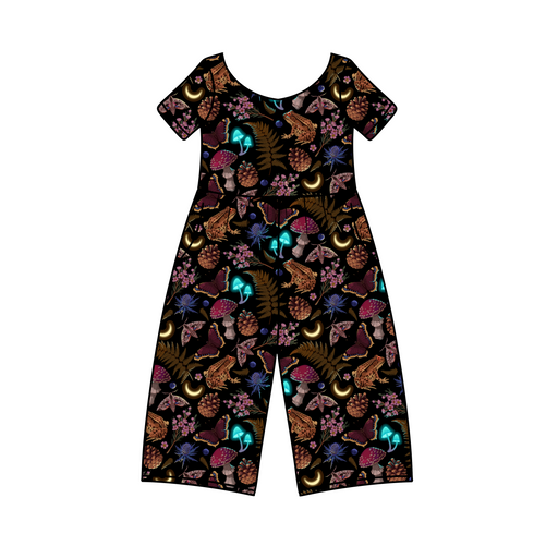 Midnight Magic Wide Leg Romper with pockets