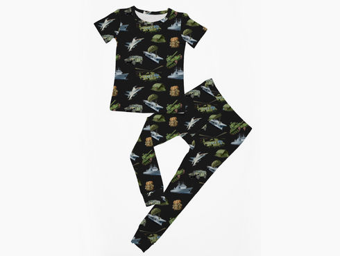 Military Short sleeve top/pant set