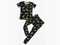 Military Short sleeve top/pant set