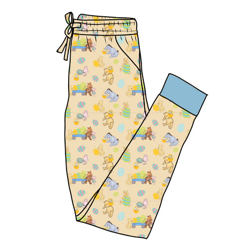 100 Acre Egg Hunt Women's Pajama Pants(Ankle Cuff)