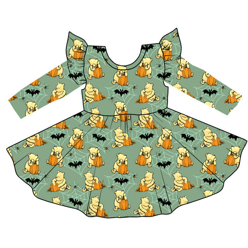 Winnie Long Sleeve Twirl Dress with pockets