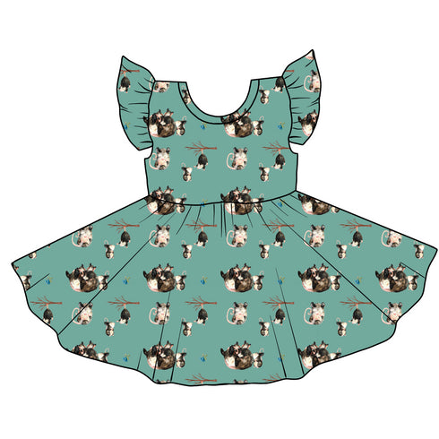 Opossum Fam Twirl Dress with pockets