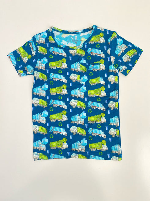 Trash Trucks Pocket Tee