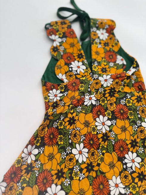Golden Meadow Scallop Back Tunic top/short Set