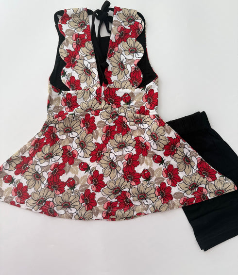 Ellie Scallop Back Tunic top/short Set
