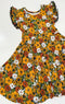 Golden Meadow Twirl Dress with pockets
