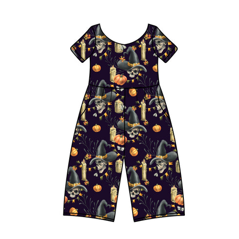 Spellbound Shadows Wide Leg Romper with pockets