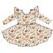 Sweet S'mores Long Sleeve Twirl Dress with pockets