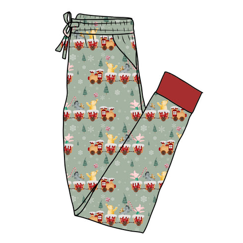 100 Acre Holidays Women's Pajama Pants(Ankle Cuff)