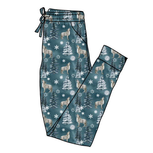 Wolf Weather Women's Pajama Pants(Ankle Cuff)