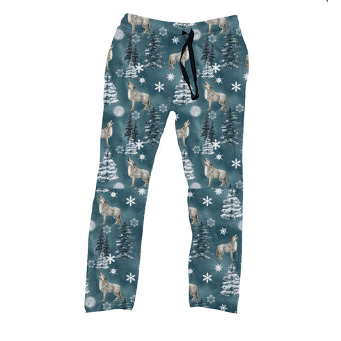 Wolf Weather Men's Pajama Pants(No ankle cuff)
