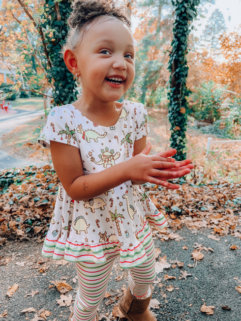 Dino Tropics Peplum set